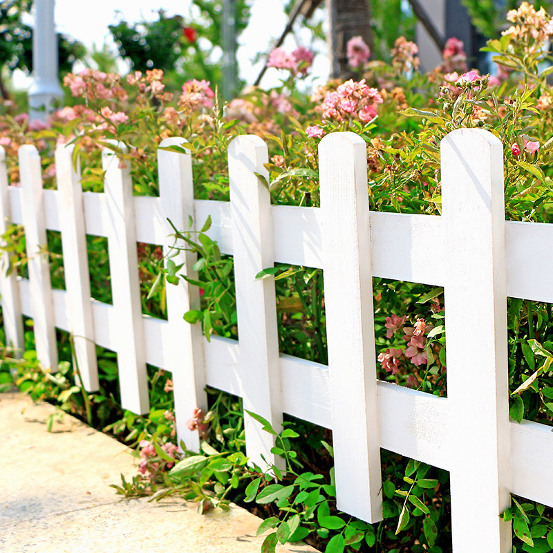 花园篱笆防腐白色栅栏栏杆院子围栏大型篱笆