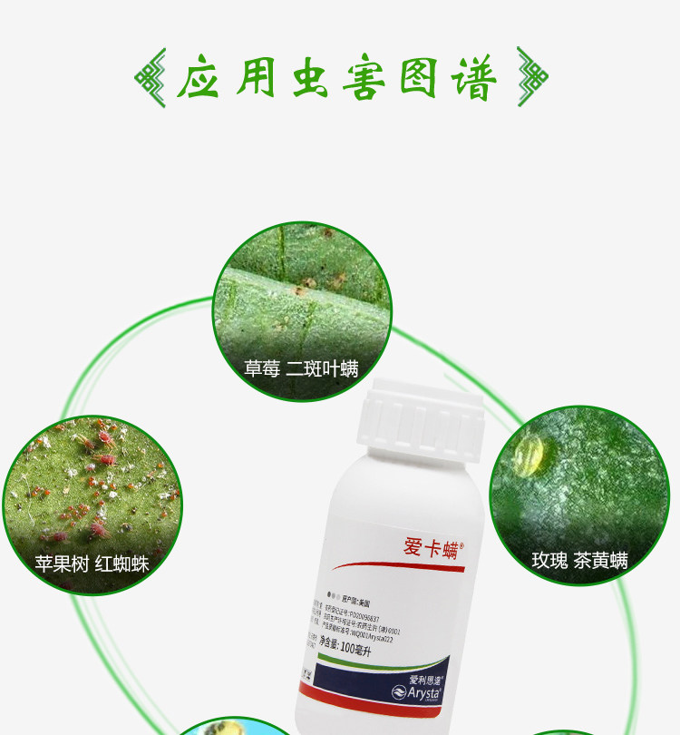 进口爱卡螨联苯肼酯植物月季草莓家用红蜘蛛茶黄螨农药杀螨剂