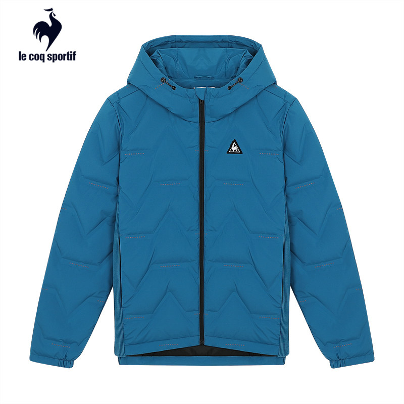 乐卡卡克法国公鸡连帽设计防风保暖休闲短装运动羽绒服