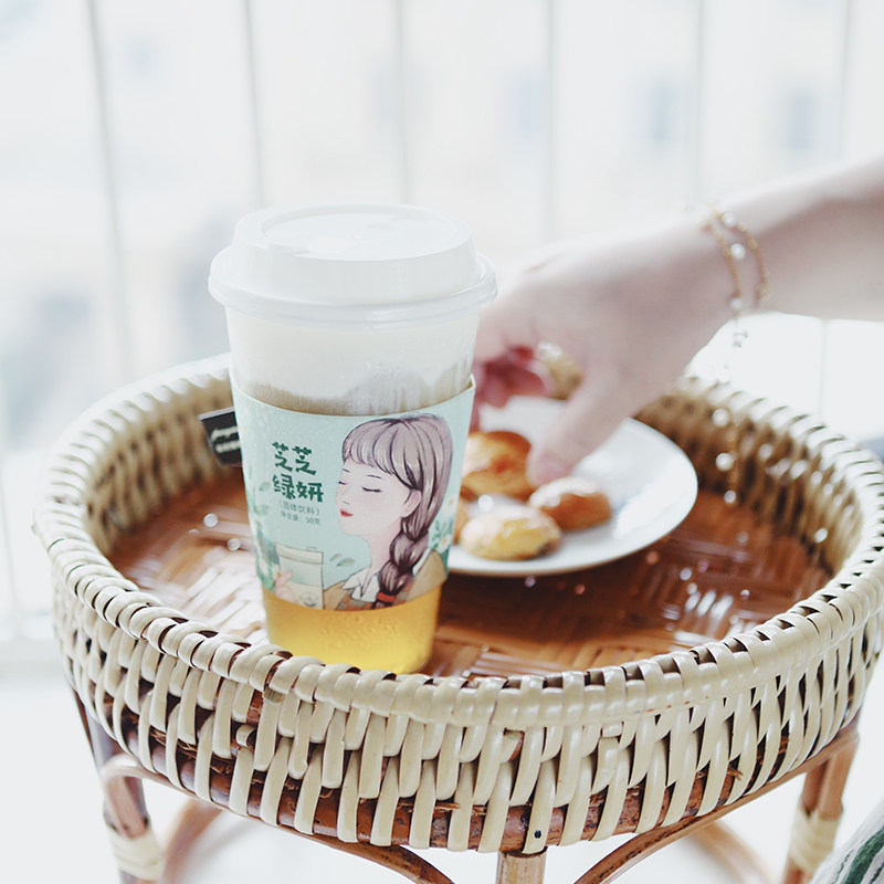 奶盖张小萌海盐芝士绿研绿茶奶霜手工网红杯装杯装奶茶