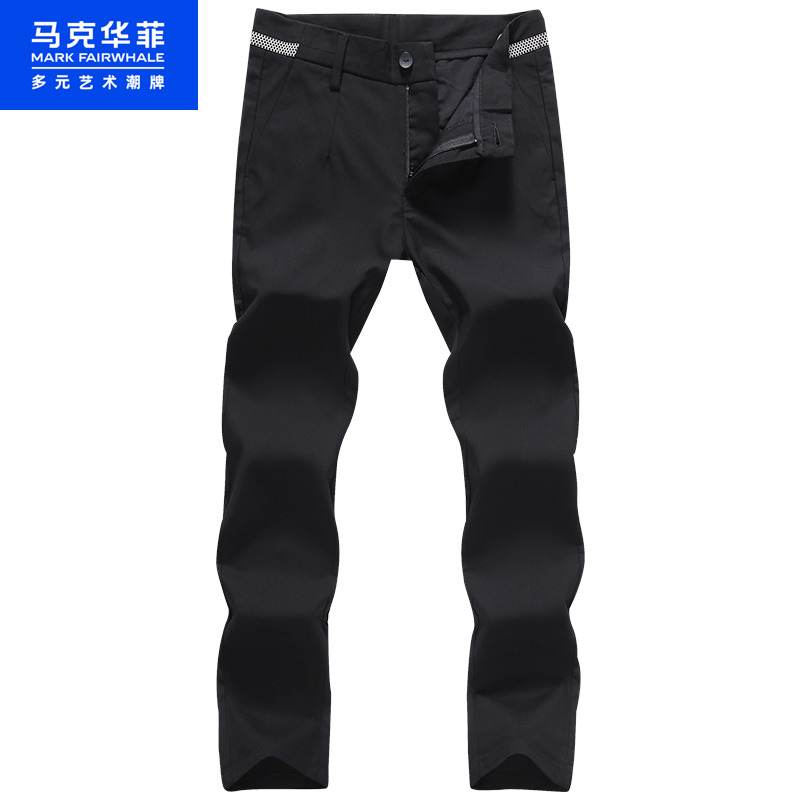 马克华菲休闲裤男裤2022春秋季潮流男士时尚小脚九分长裤子男装