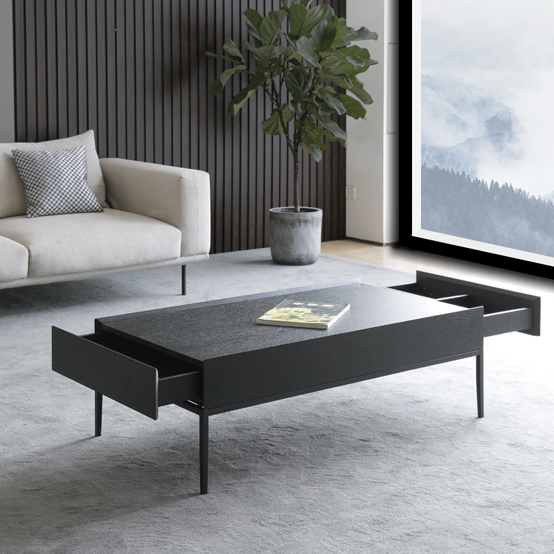 家具北欧中慕意式茶几现代简约长方形金属风格设计师茶几