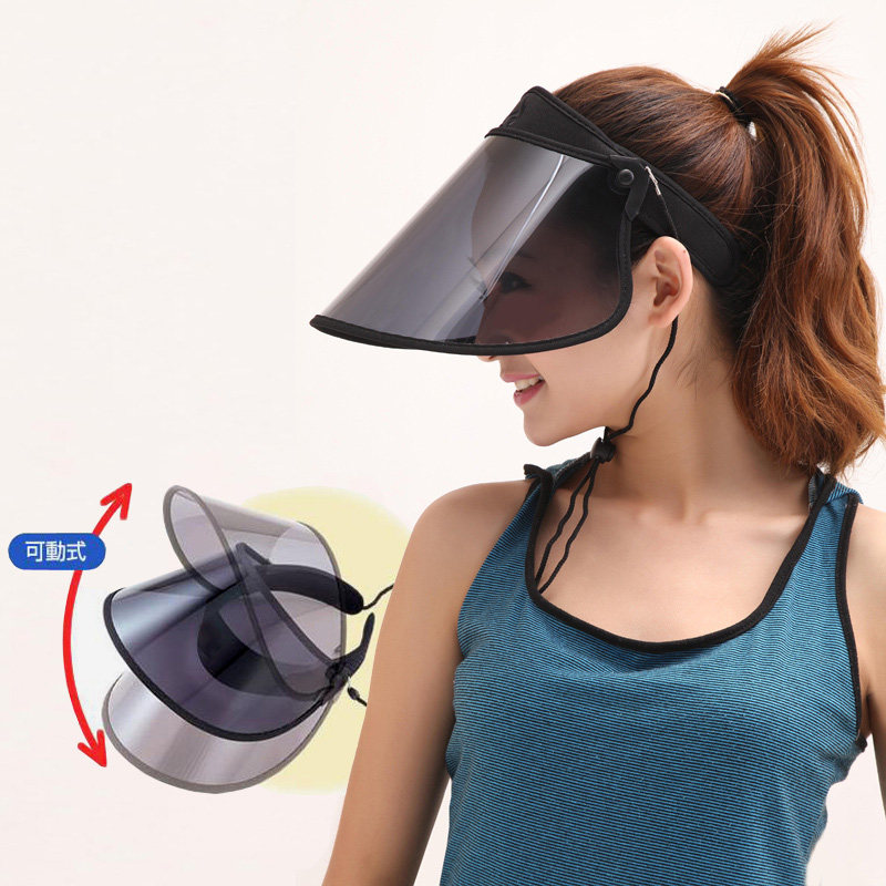 鼎级耐高温面板 铁面人 正品 防紫外线抗uv400防晒遮阳帽 超长款