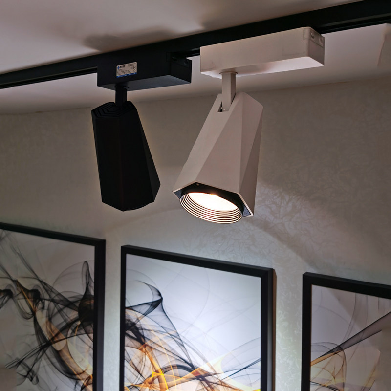 射灯超亮led轨道服装店童装店明理发店cob橱窗射灯