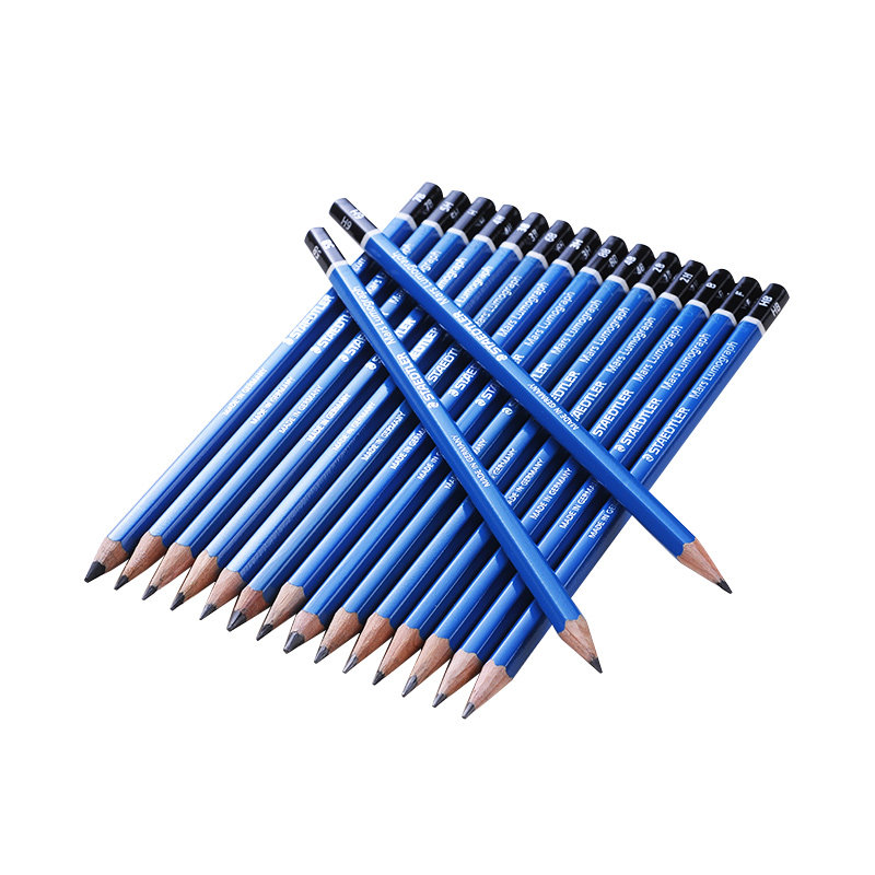 德国staedtler施德楼100蓝杆专业2bhb绘图绘画铅笔炭笔全套工具学生
