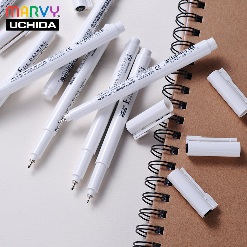 手绘专用日本设计描边笔漫画勾线笔防水勾边笔美术勾线笔