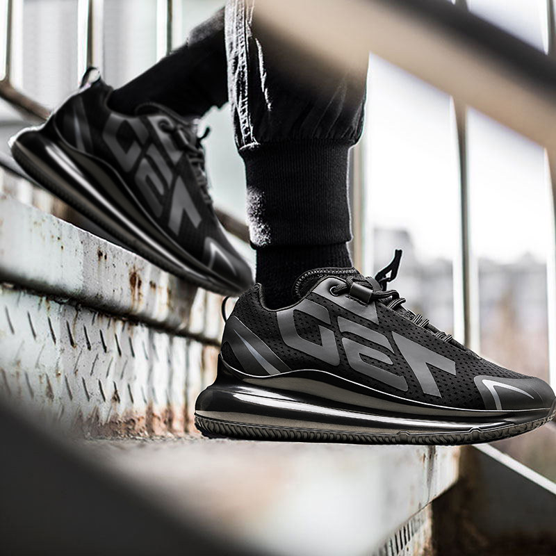 梅西男鞋气垫鞋潮鞋男女情侣款透气网鞋百搭男士休闲跑鞋aj运动鞋