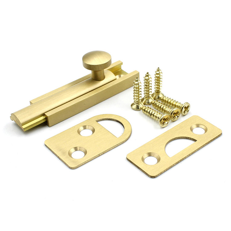 插销门插销家莱福纯铜仿古古铜简易木门防盗防盗门明插销