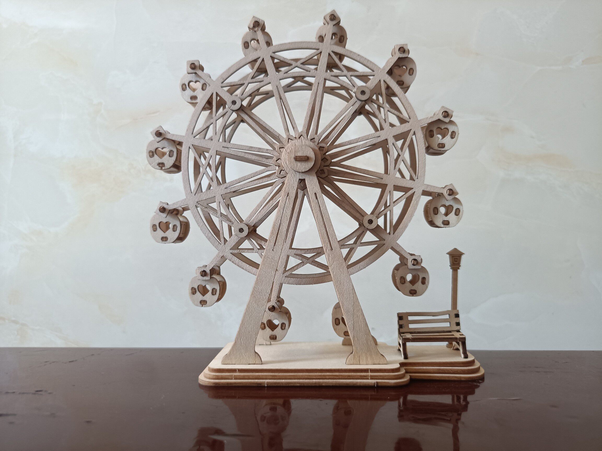 若态若来木质diy拼装模型益智八音盒音乐盒玩具八音盒