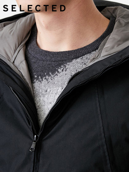 Lingzhi Cdselected Slade Men's New Duck Down Hooded Three Down Jacket S|419412596 Lingzhi Cdselected Slade Men's New Duck Down Hooded Three Down Jacket S|419412596