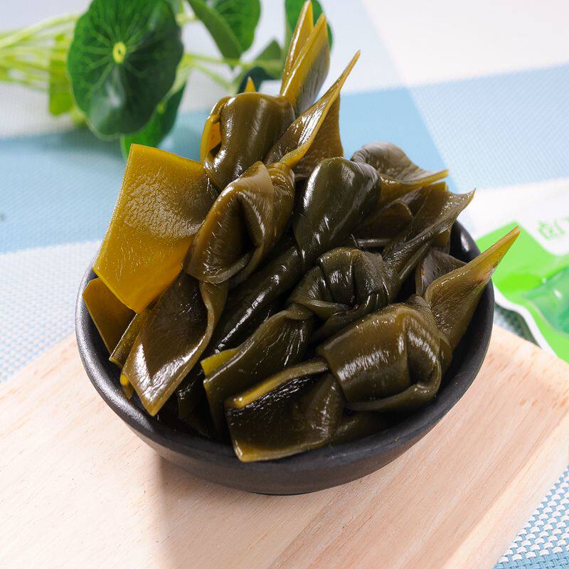 卤门家族海带结海带扣鸭味香辣辣味下饭饭菜海带零食