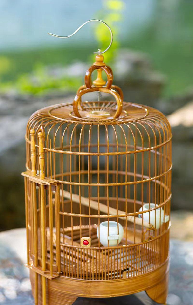 鸟笼全老竹广广笼广西画眉笼子竹制高档清远笼子