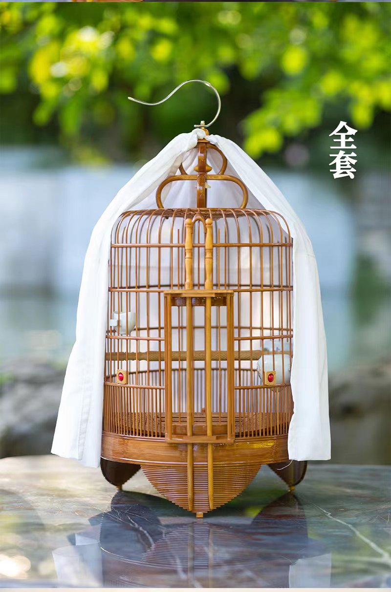 鸟笼全老竹广广笼广西画眉笼子竹制高档清远笼子