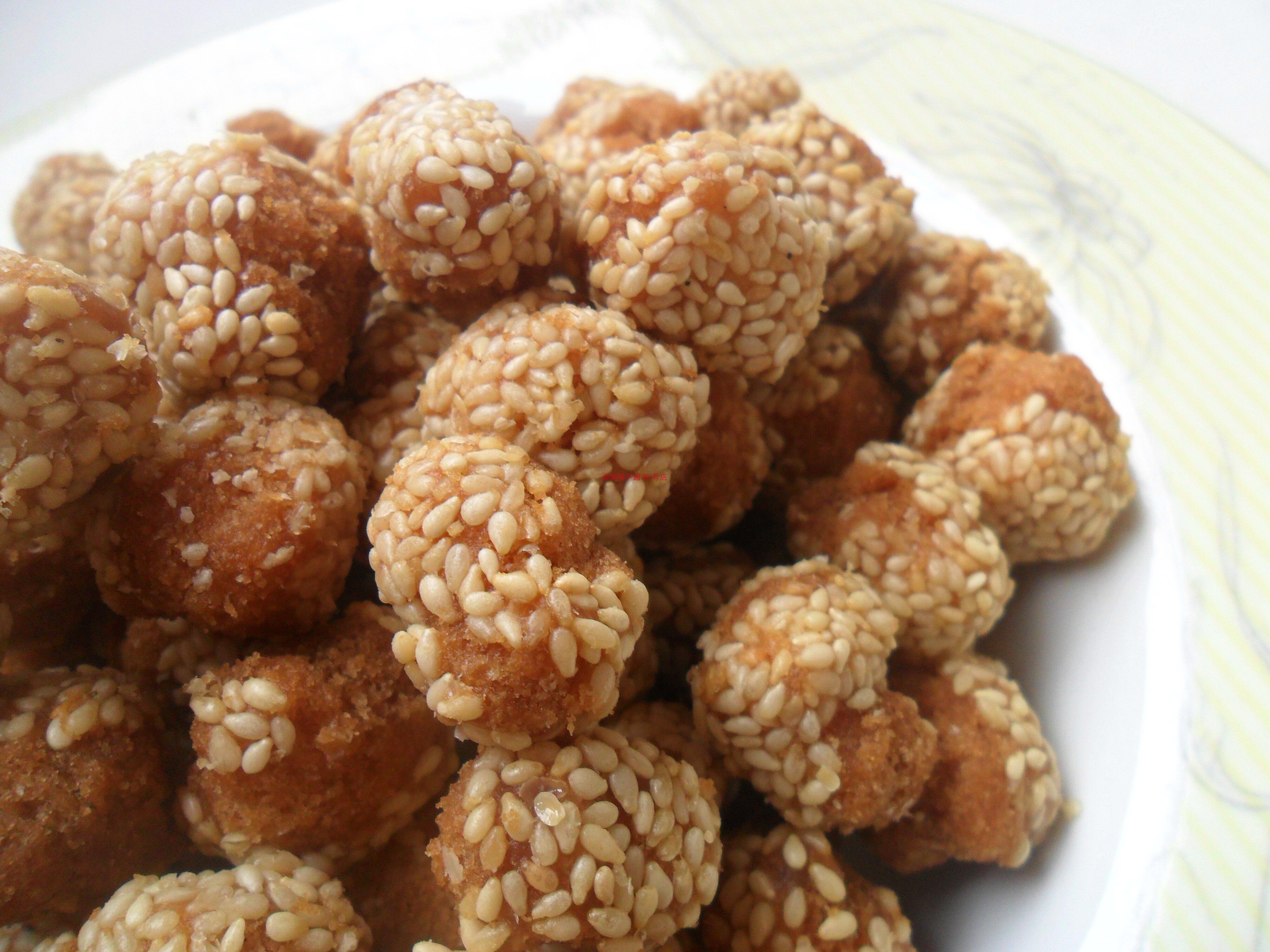 马复胜芝麻手工糕点点心麻球开心麻坨包装包装袋传统中式糕点