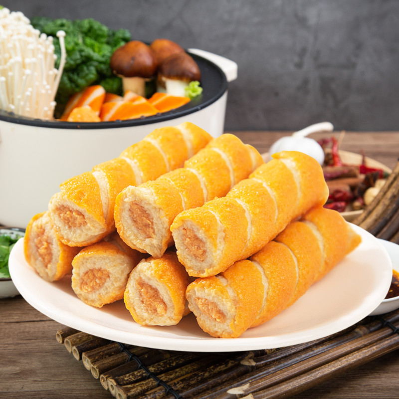 清真鱼籽烧鱼便利店家用火锅冷冻食材关东麻辣烫鱼丸