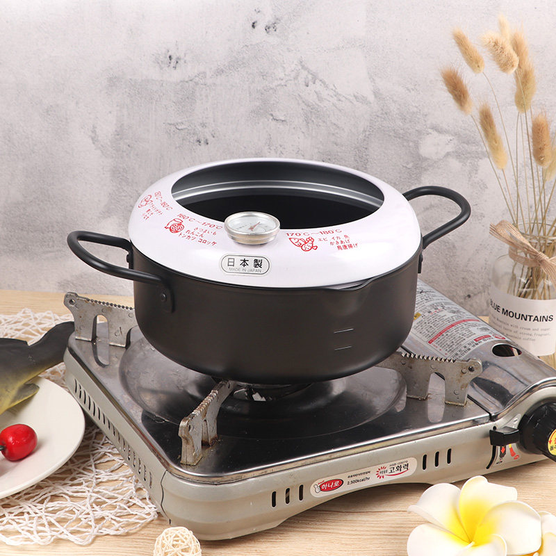 日本电磁炉控温温度计炸锅迷你进口罗迷你天妇家用煎锅