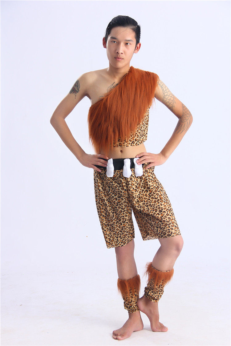 服装万圣节cos演出服成人男女土著原始人印第印第安民族服装