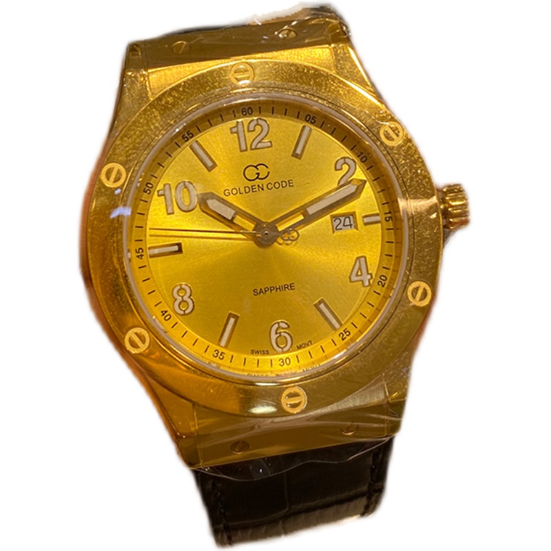 足金金表树懒猫猫黄金手表石英表古昆男士女士手饰