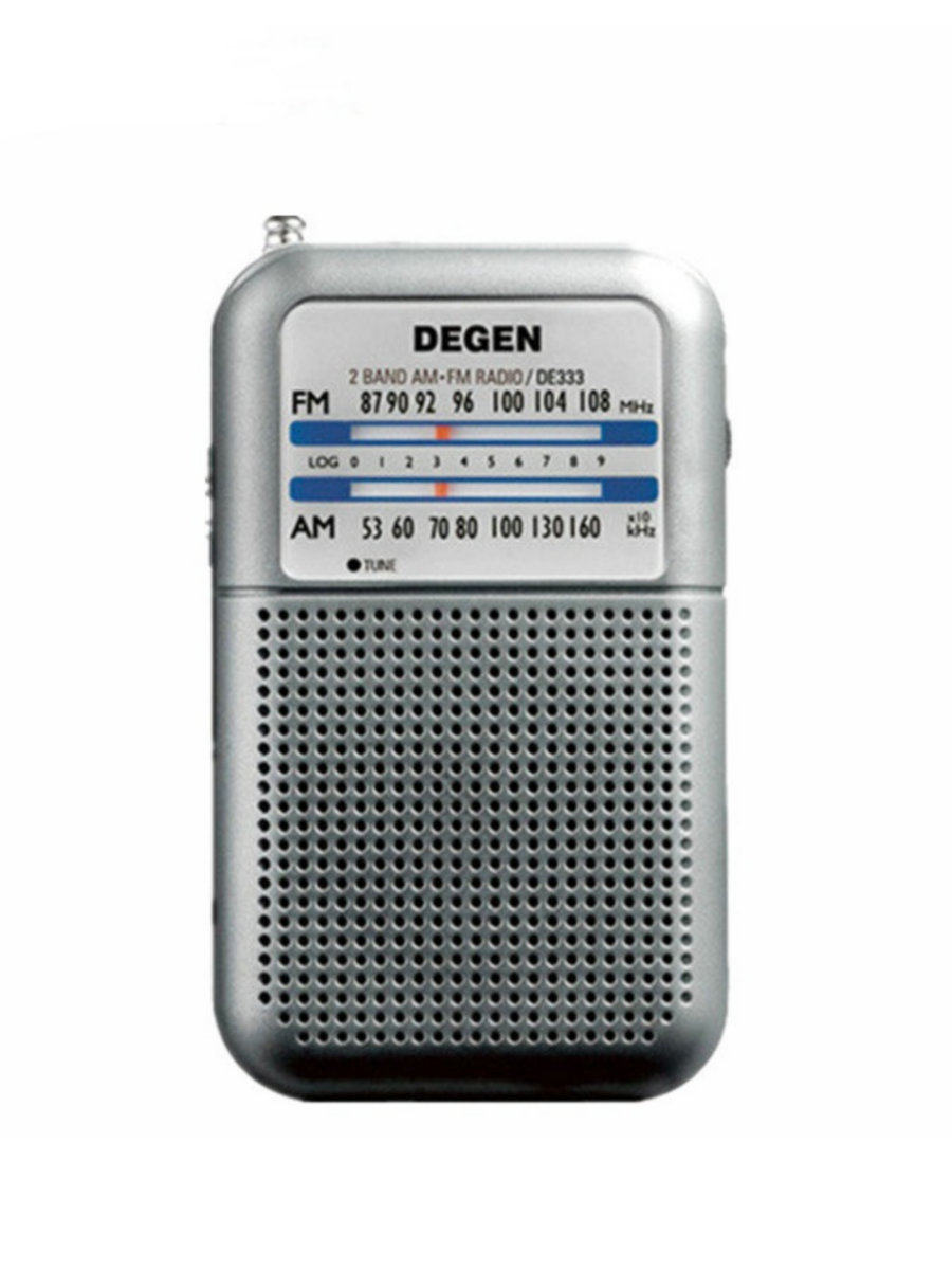 degen德劲de333指针式调频中波迷你收音机随身听正品收音机