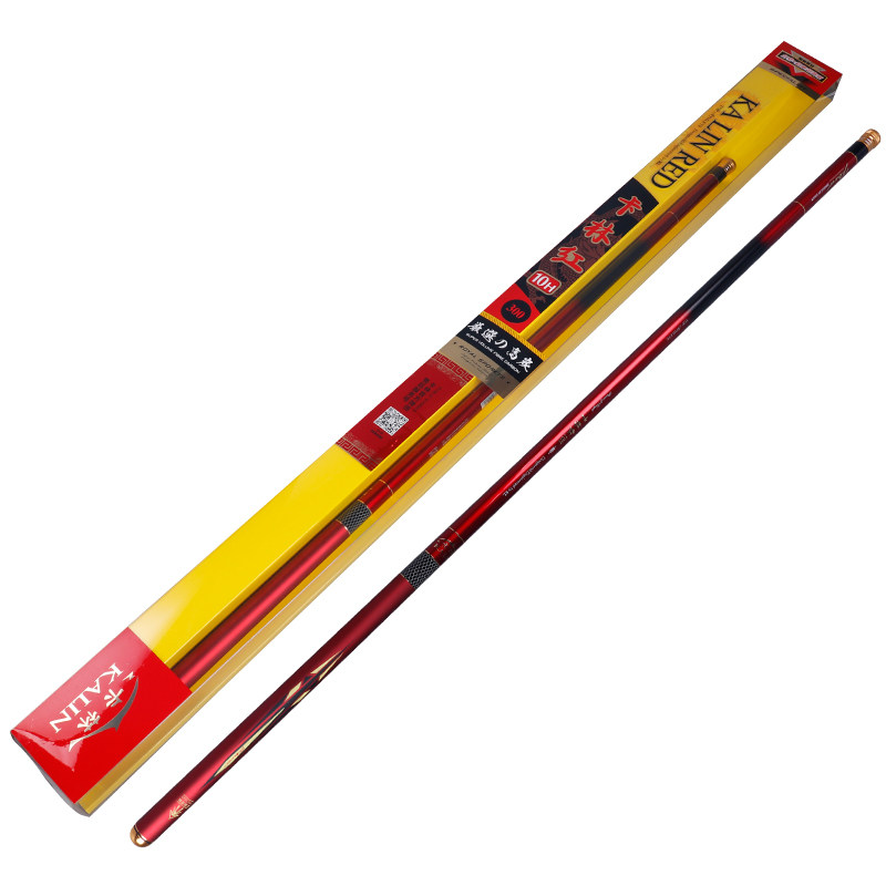 卡林鱼竿卡林红4/5/6/7/8/10h黑坑飞磕超硬超轻战斗竿鲫鲤罗非杆