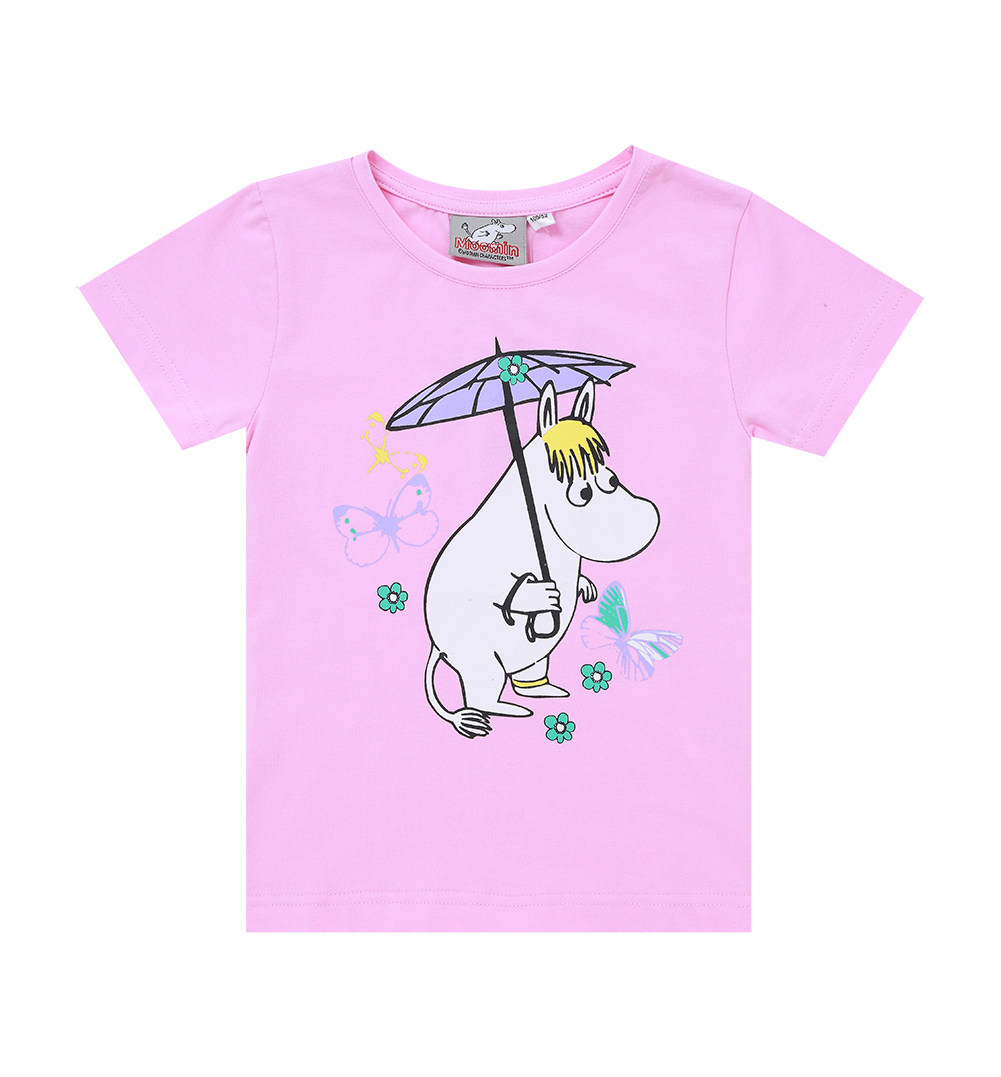 半袖印花歌妮短袖儿童第二女儿童装姆明moomint恤