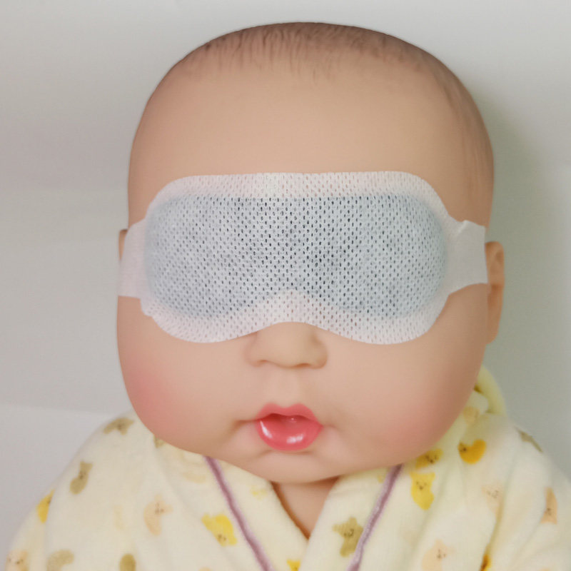 新生儿新款硅胶光疗婴儿遮光照灯一次性黏贴款宝宝眼罩