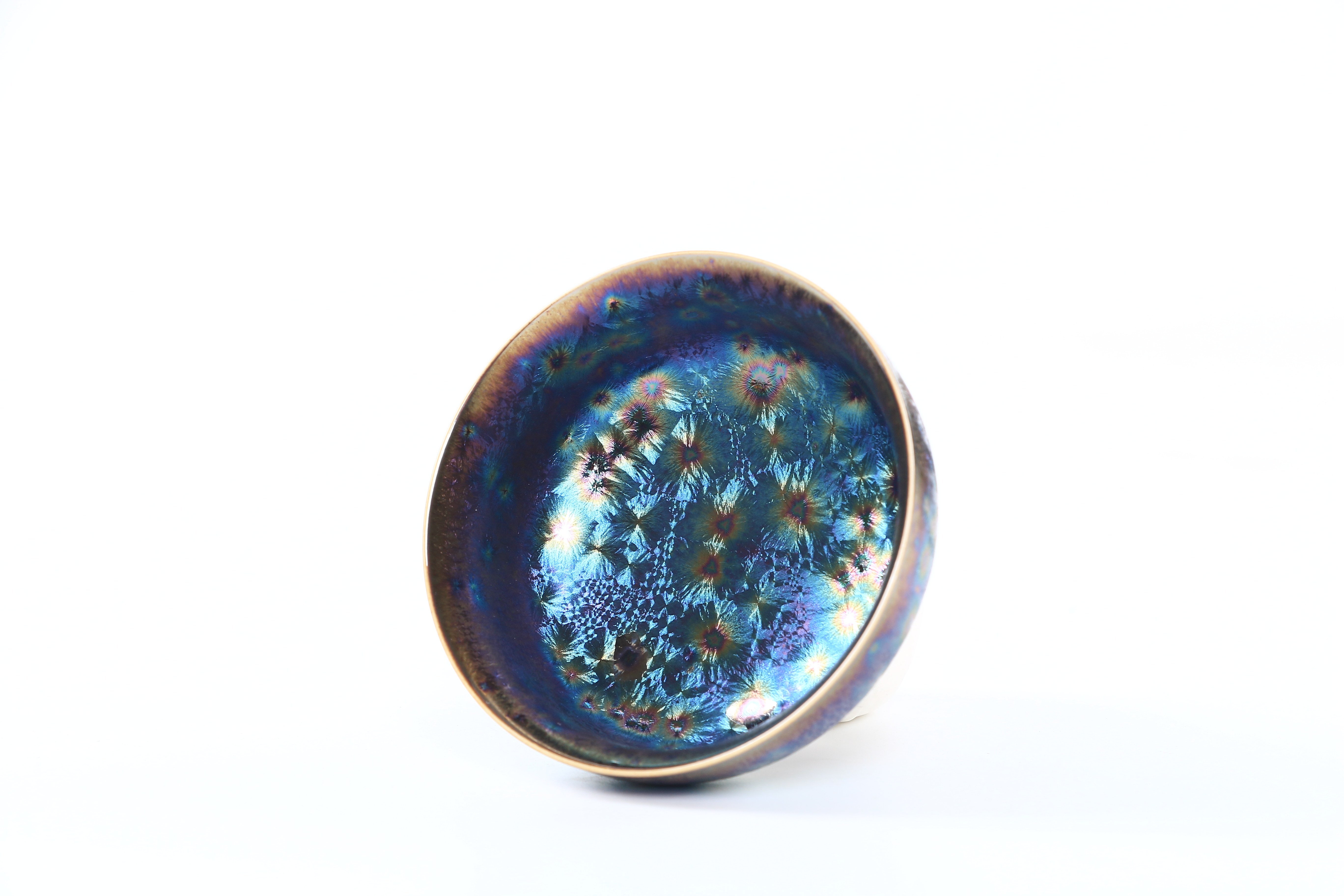 建盏曜变天目釉孔雀七彩杯茶盏品茗杯油滴兔毫杯功夫茶具杯主人杯