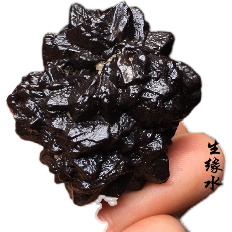 天然原石埃及黑金刚金刚石预言观赏石奇特奇特实物摆件
