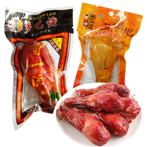 乡巴佬鸡腿100g20个5个奥尔良鸡腿零食真空鸡翅肉类熟食卤味盐焗