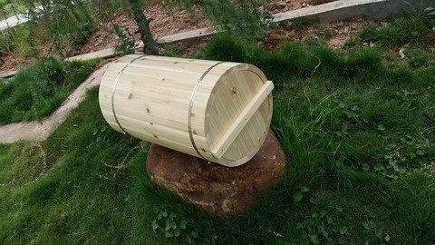 中蜂圆蜂桶横桶三峡桶老式土养蜂桶诱蜂桶蜂箱百花园蜂具
