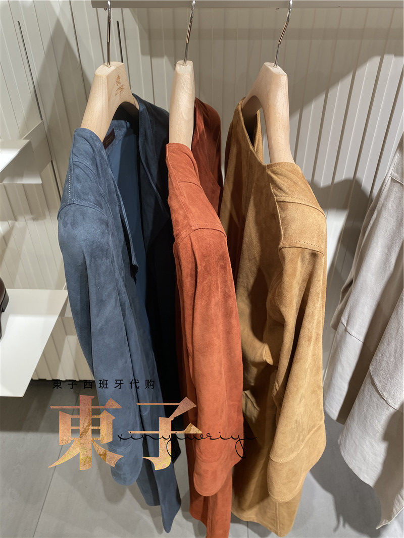 西班牙代购lottusse乐途仕折扣女士羊皮中长麂皮皮衣皮衣