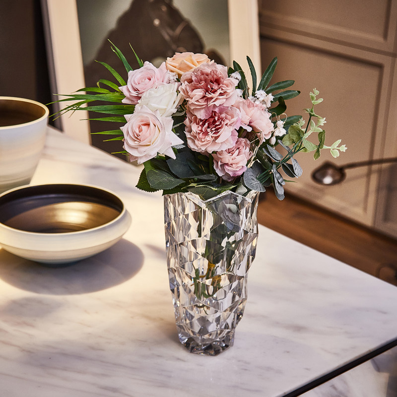 捷克bohemia进口水晶玻璃花瓶时尚现代居家装饰摆件客厅卧室轻奢