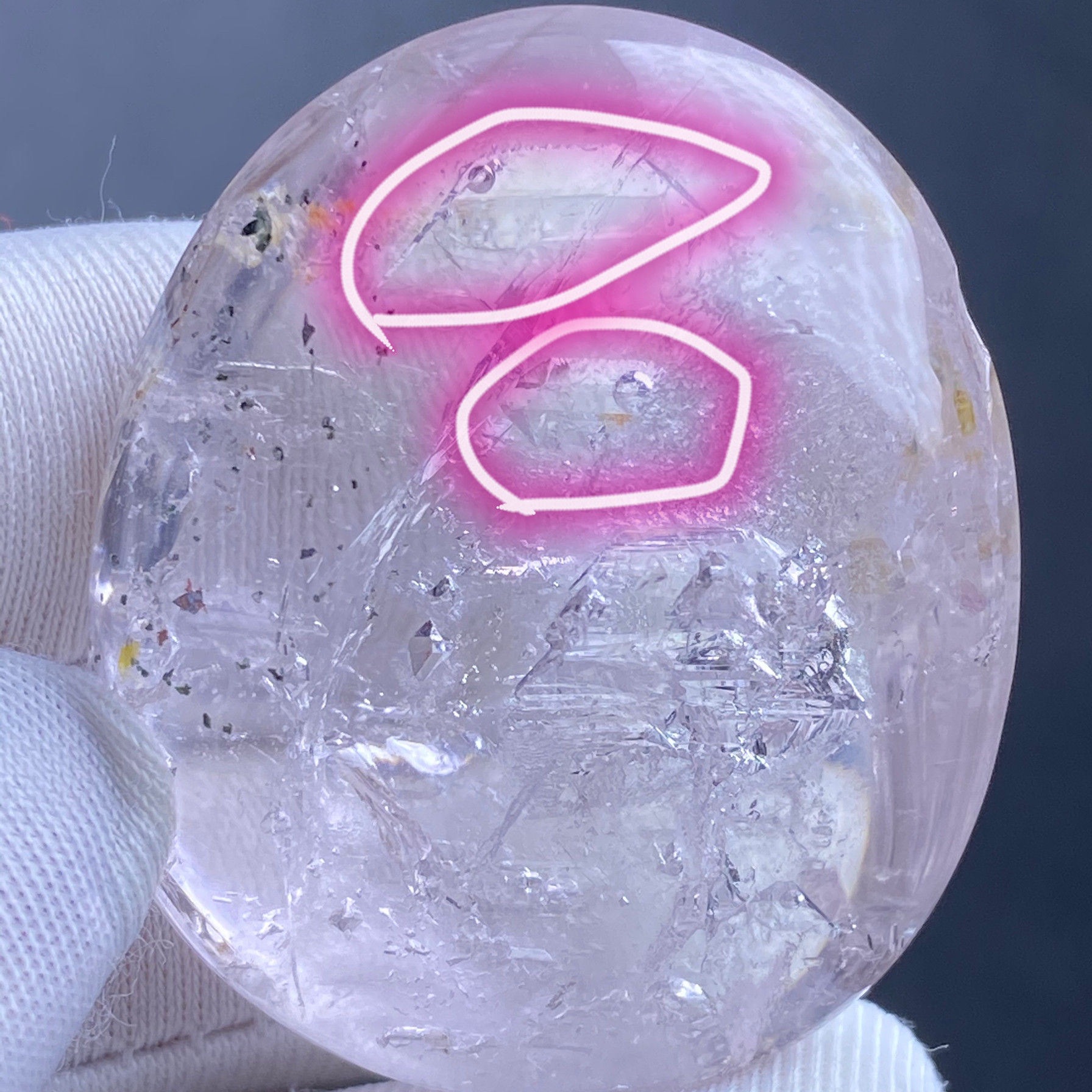 紫水晶天然水晶水胆吊坠双胆腔水胆挂坠男女款项坠颈饰