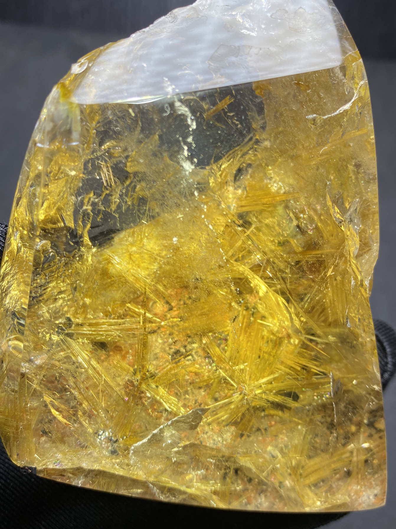 钛晶天然水晶摆件满满原石能量件发一物一图奇石