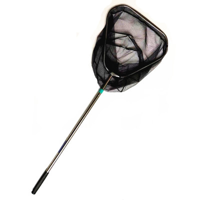 神燕博湖3米不锈钢伸缩定位大鱼竞技抄鱼网兜大物渔具抄网