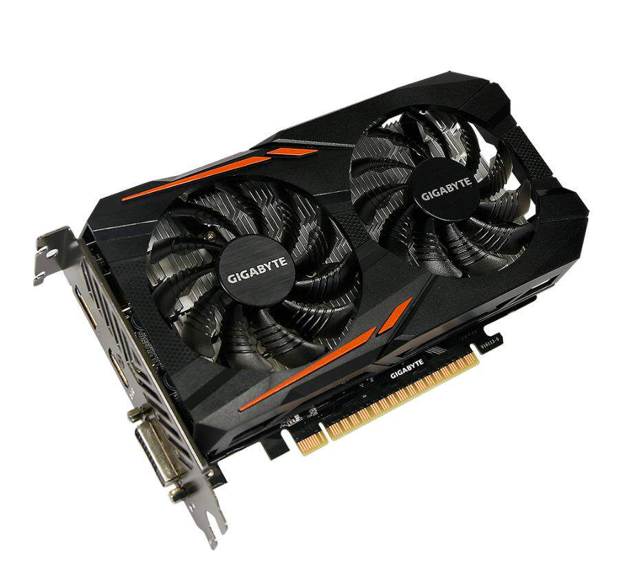 技嘉gtx1050ti4g智能温控双风扇免电低功耗游戏多开显卡静音