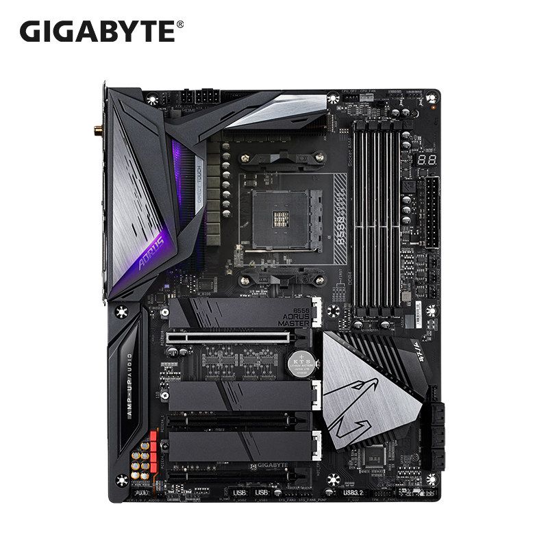 技嘉b550超级雕主板台式机电脑游戏主板支持amd锐龙5600x