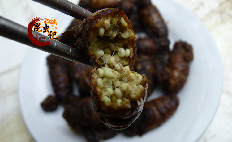 蚕蛾满籽母营养美味柞蚕嫩蛾15只昆虫其它干货