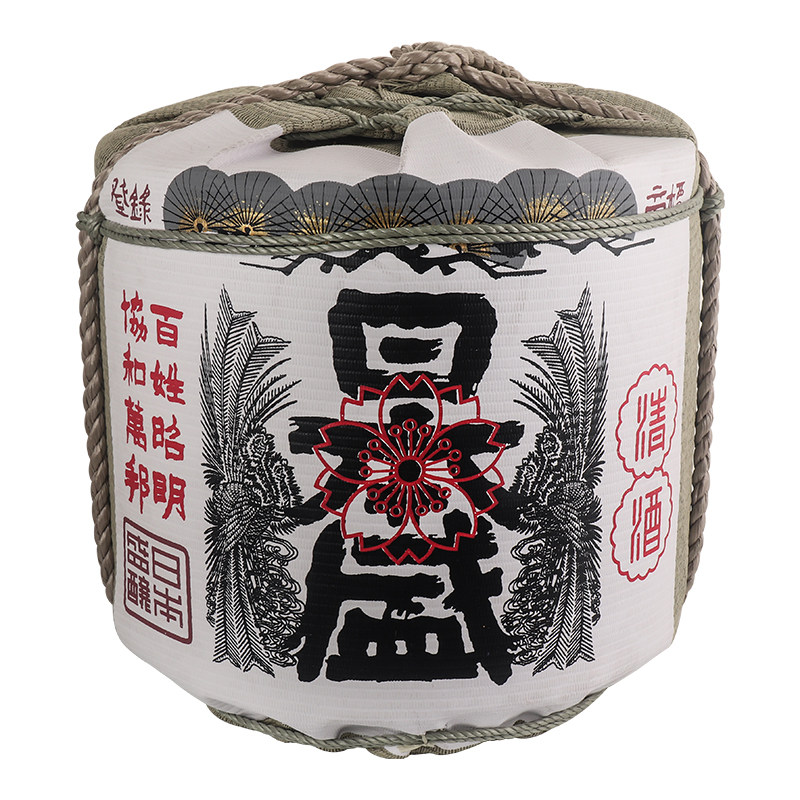 日本日式摆件装饰酒樽酒桶寿司料理摆设盛开摆件