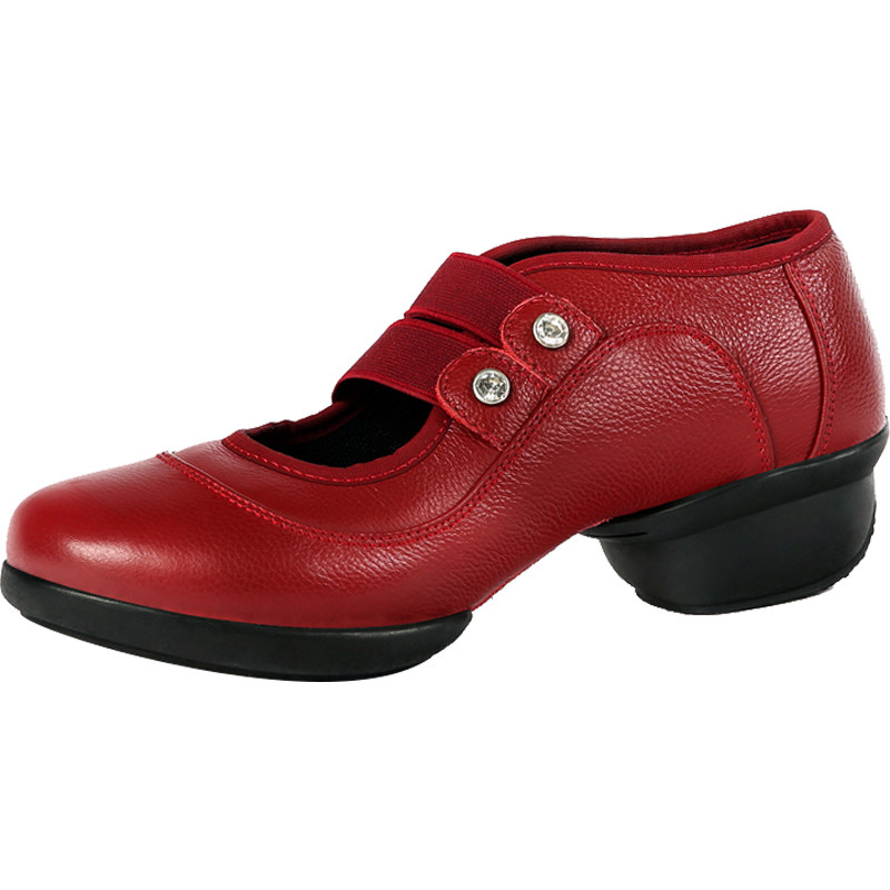 舞鞋卡路奇新款现代现代舞女式广场广场舞舞蹈鞋真皮现代舞鞋