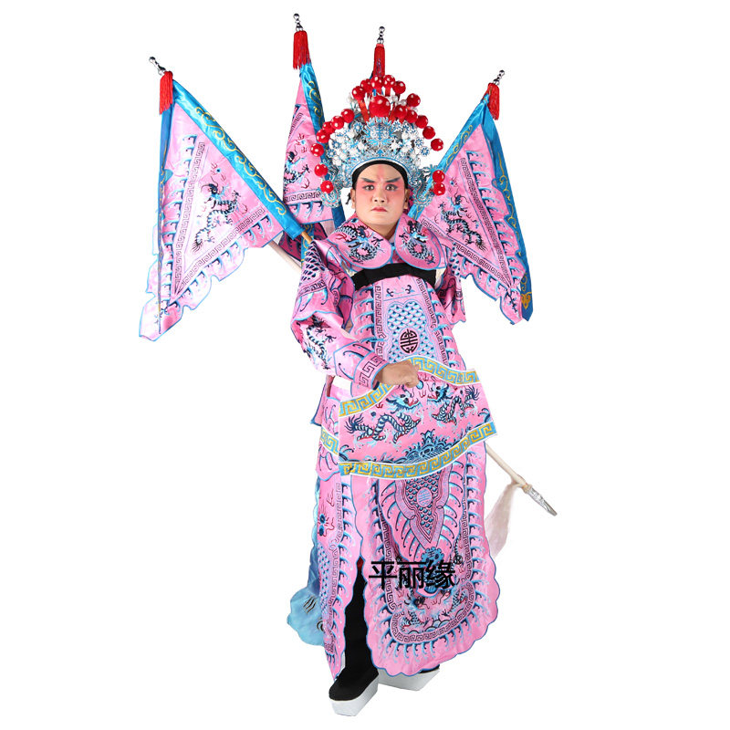 戏曲服装男大京剧戏剧服饰古装武将武生花脸民族服装