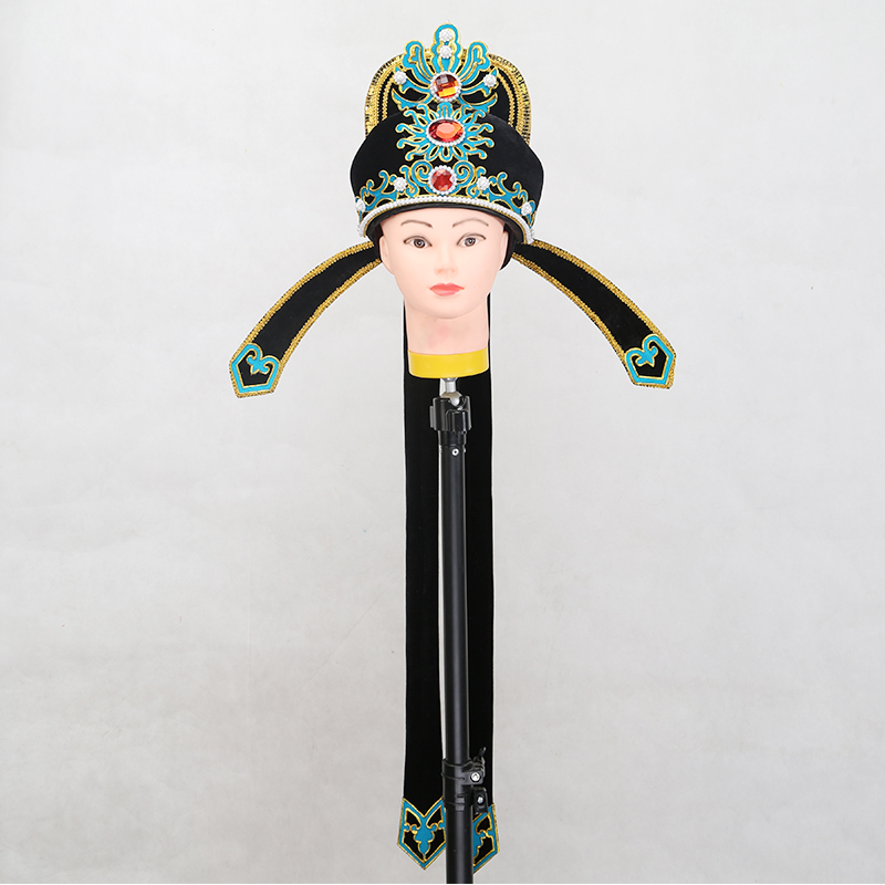 解元小生越剧黄梅戏戏曲盔帽帽子才子软帽改良古典舞配饰