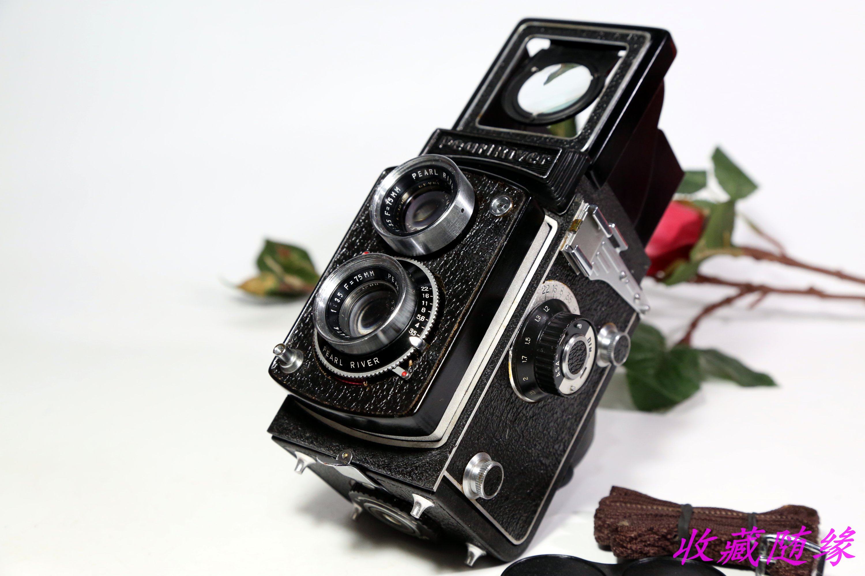 照相机珠江120双镜头反光胶卷胶片机械经典收藏大中幅相机