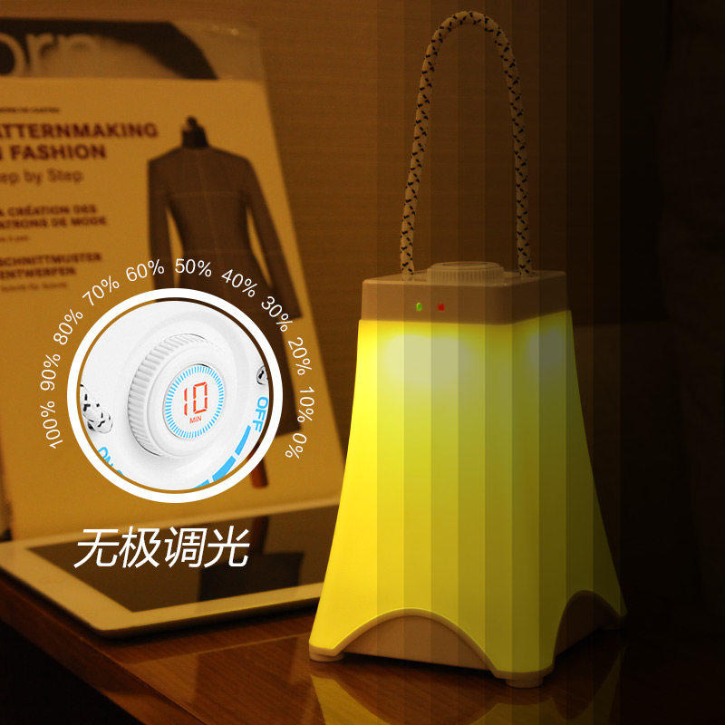 节能遥控led充电小夜灯卧室床头睡眠台灯应急小夜灯