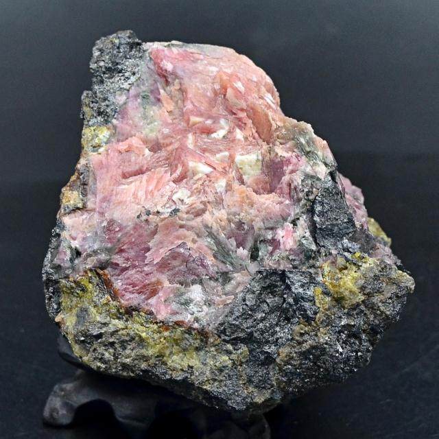 蔷薇辉石天然矿物晶体矿石教学标本摆件原石摆件