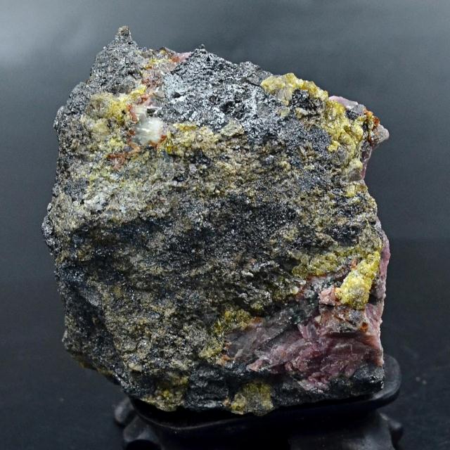 蔷薇辉石天然矿物晶体矿石教学标本摆件原石摆件