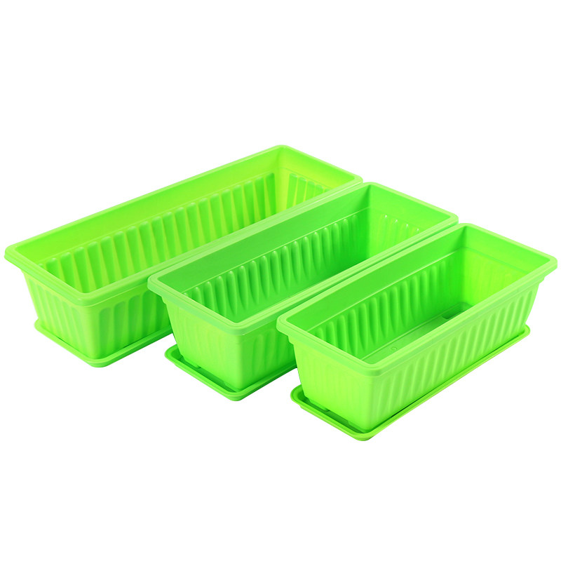 长方形塑料花盆阳台种菜盆家庭蔬菜种植箱加厚树脂特大种菜养花盆_双