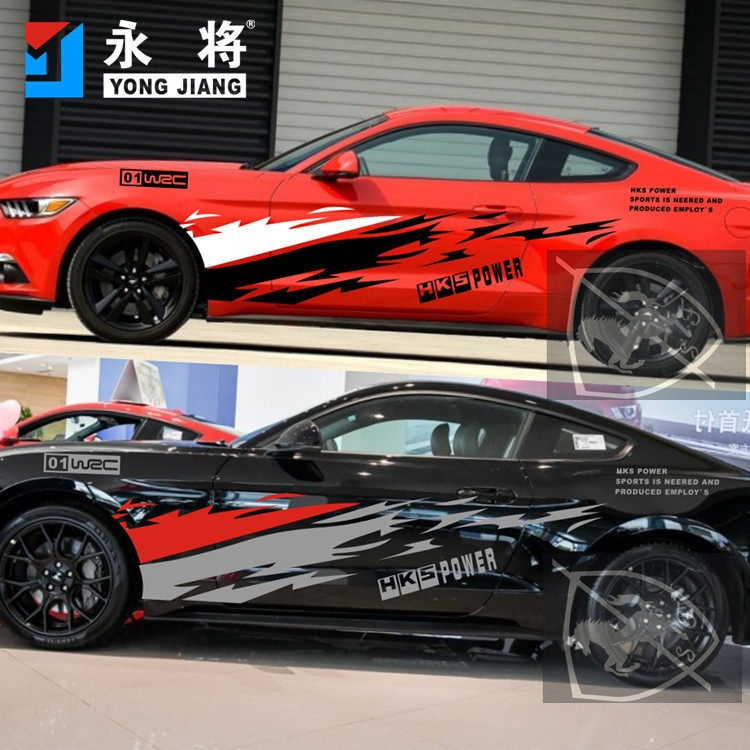 适用福特野马gt车贴拉花赛车个性汽车贴纸汽车装饰贴