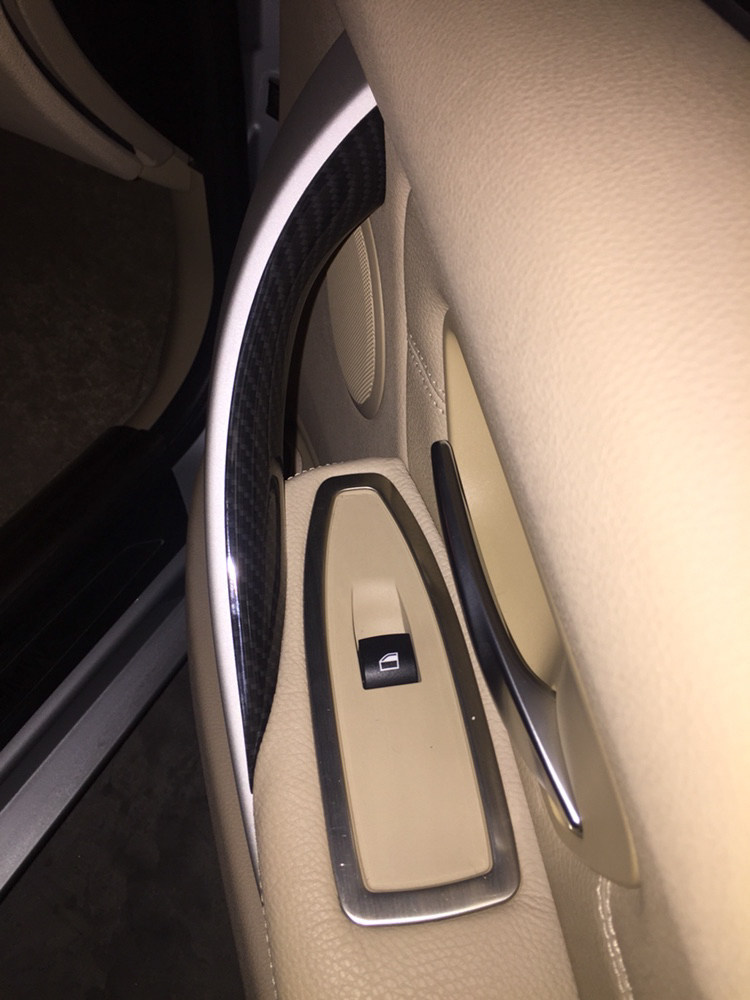 适用宝马系车门内拉手支架车门把手内侧改装手刹套