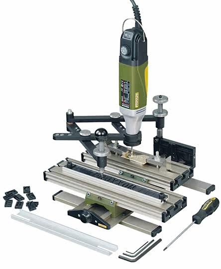 雕刻德国proxxon仿形微型平面版画雕刻机手动27106工作台